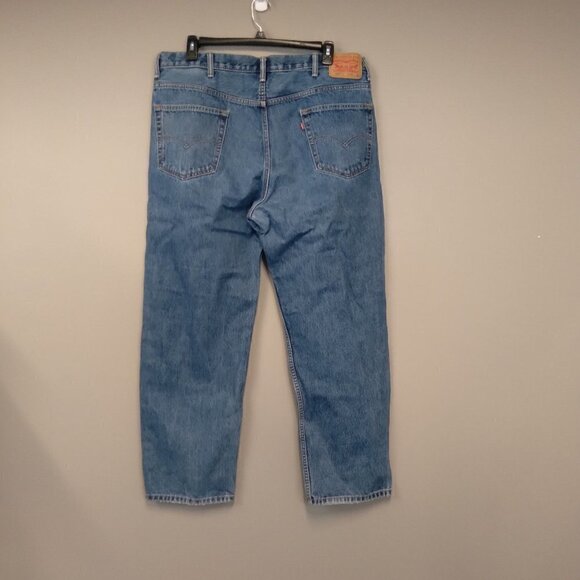LEVI'S 550 Blue Denim Men's Straight Leg Jeans - Picture 5 of 7